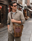 Woosir vintage-canvas-shoulder-molle-messenger-bag generated model 1