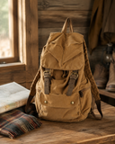 Woosir generated scene 1 | vintage-cotton-canvas-rucksack-backpack