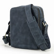 Deep blue leather crossbody bag color view