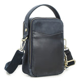 Navy leather phone crossbody bag color view