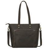 SEO: Woosir Vintage Crazy Horse Leather Tote Shoulder Bag color variant
