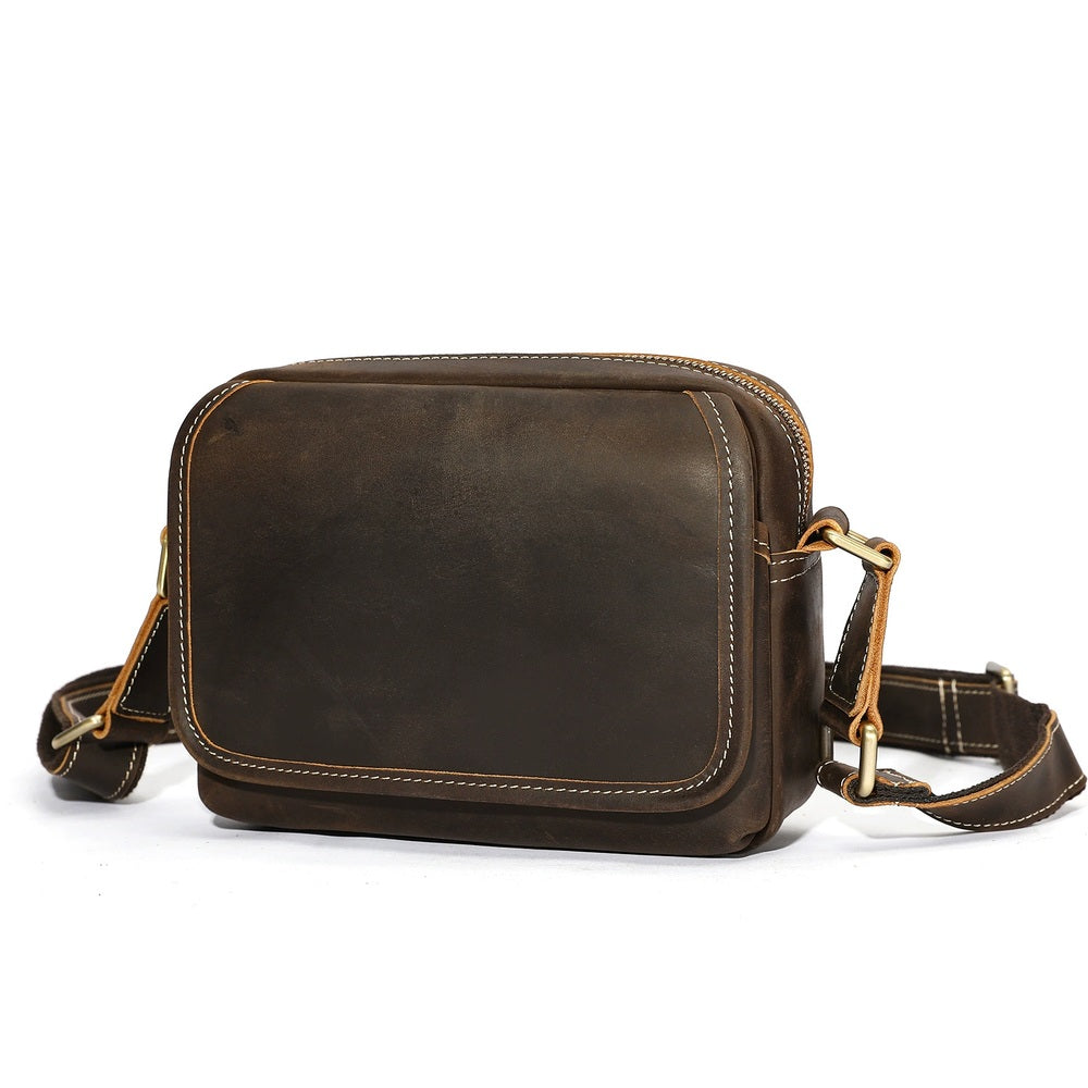 Woosir Vintage Crazy Horse Leather Shoulder Bag crazy horse shoulder bag 01 hero