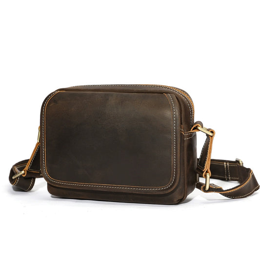 Woosir Vintage Crazy Horse Leather Shoulder Bag crazy horse shoulder bag 01 hero