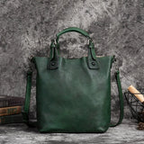 SEO: Woosir Vintage Full-Grain Leather Shoulder Bag for Women capacity detail