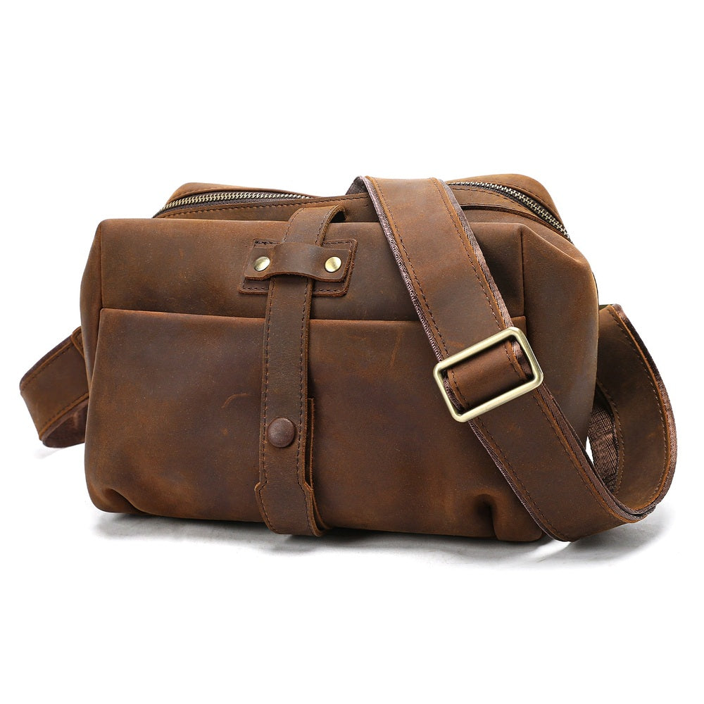 Woosir Vintage Full-Grain Leather Shoulder Bag leather shoulder bag 01 hero