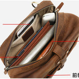 Woosir Vintage Full-Grain Leather Shoulder Bag leather shoulder bag 07 interior
