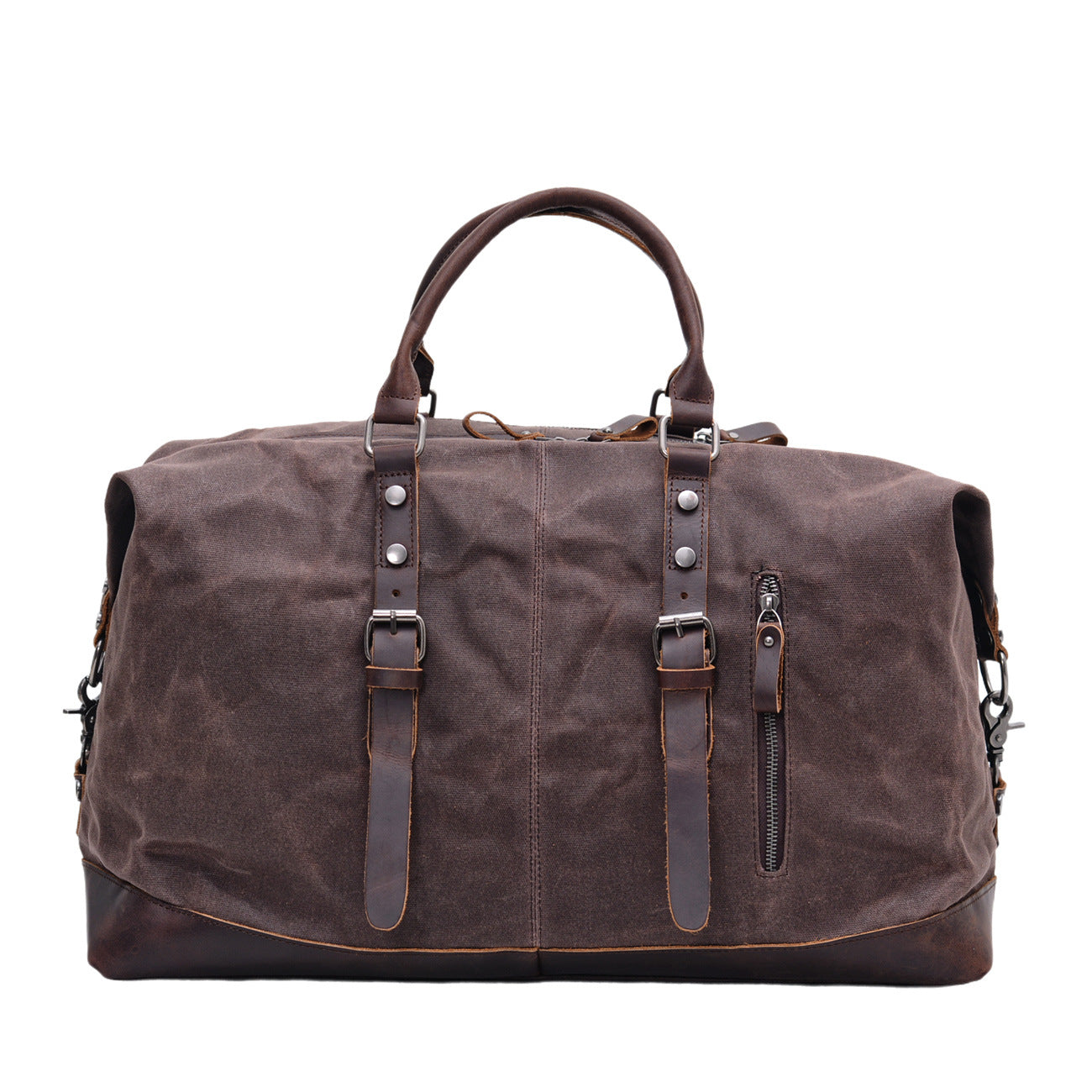 Large Waxed Canvas Weekender Duffle Bag Travel Mens