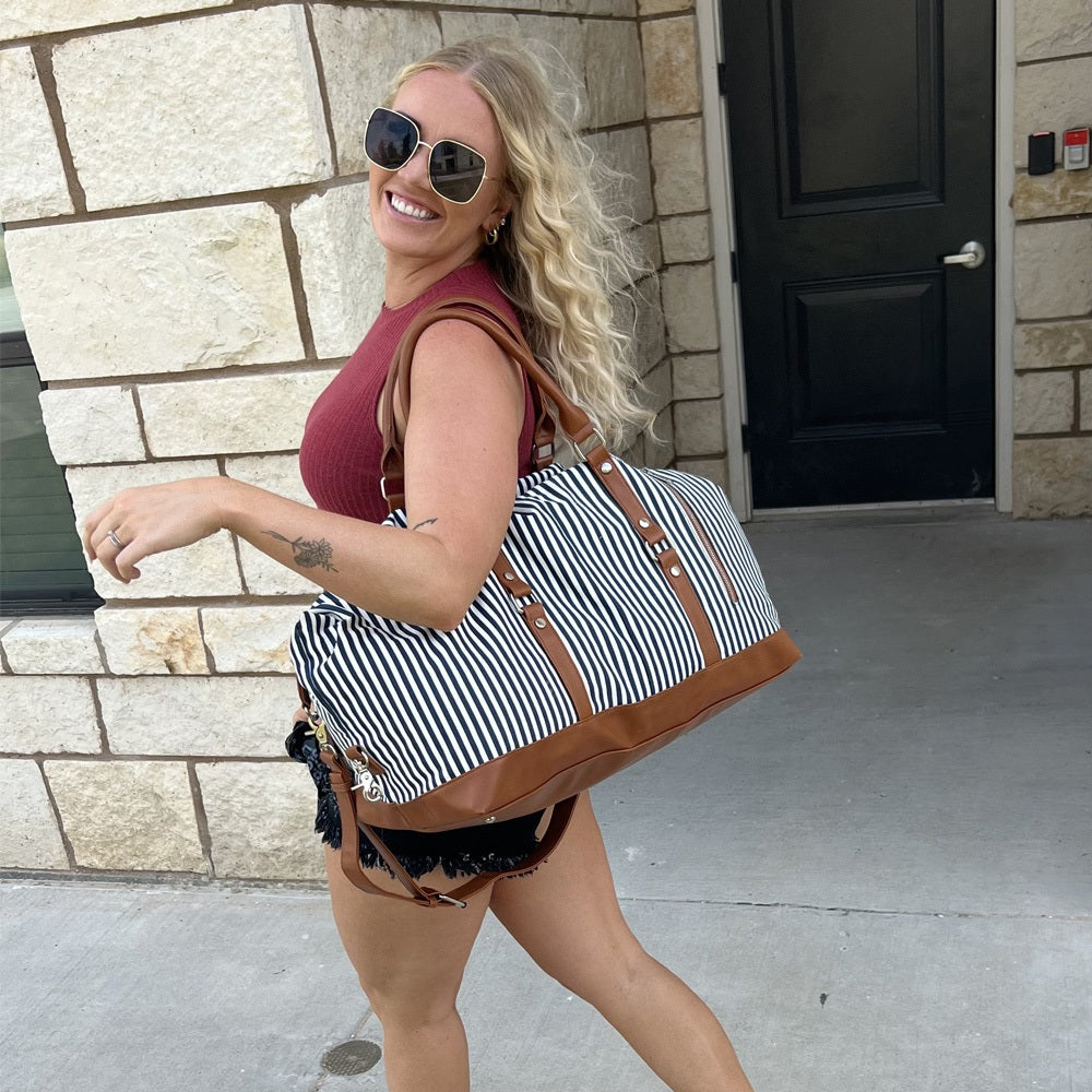 best women's duffel bag for travel Women Travel Canvas Weekender Bag