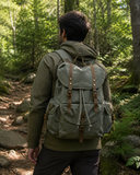 Woosir generated model 1 | woosir-large-vintage-canvas-backpack-travel-for-men