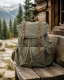 Woosir generated scene 1 | woosir-large-vintage-canvas-backpack-travel-for-men