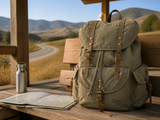 Woosir generated scene 2 | woosir-large-vintage-canvas-backpack-travel-for-men