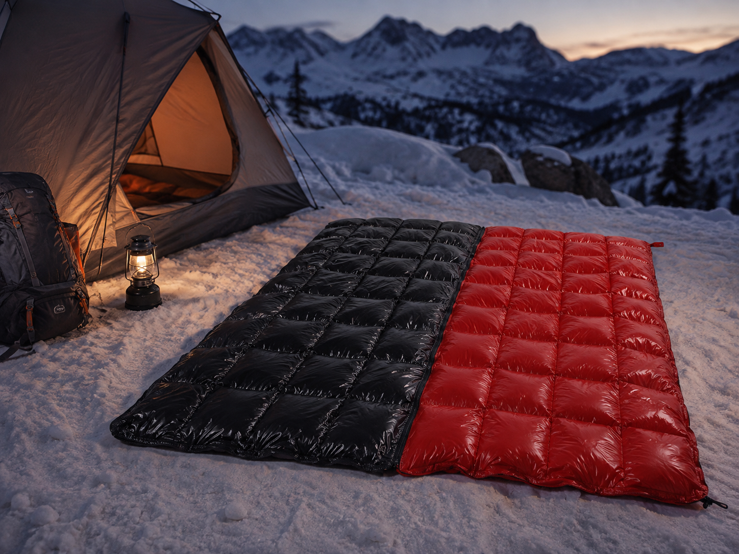 Woosir zip-together-sleeping-bag-goose-down generated scene 2