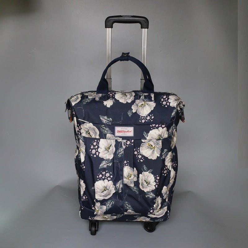 20 Inches Rolling Luggage Bags Foral - Woosir