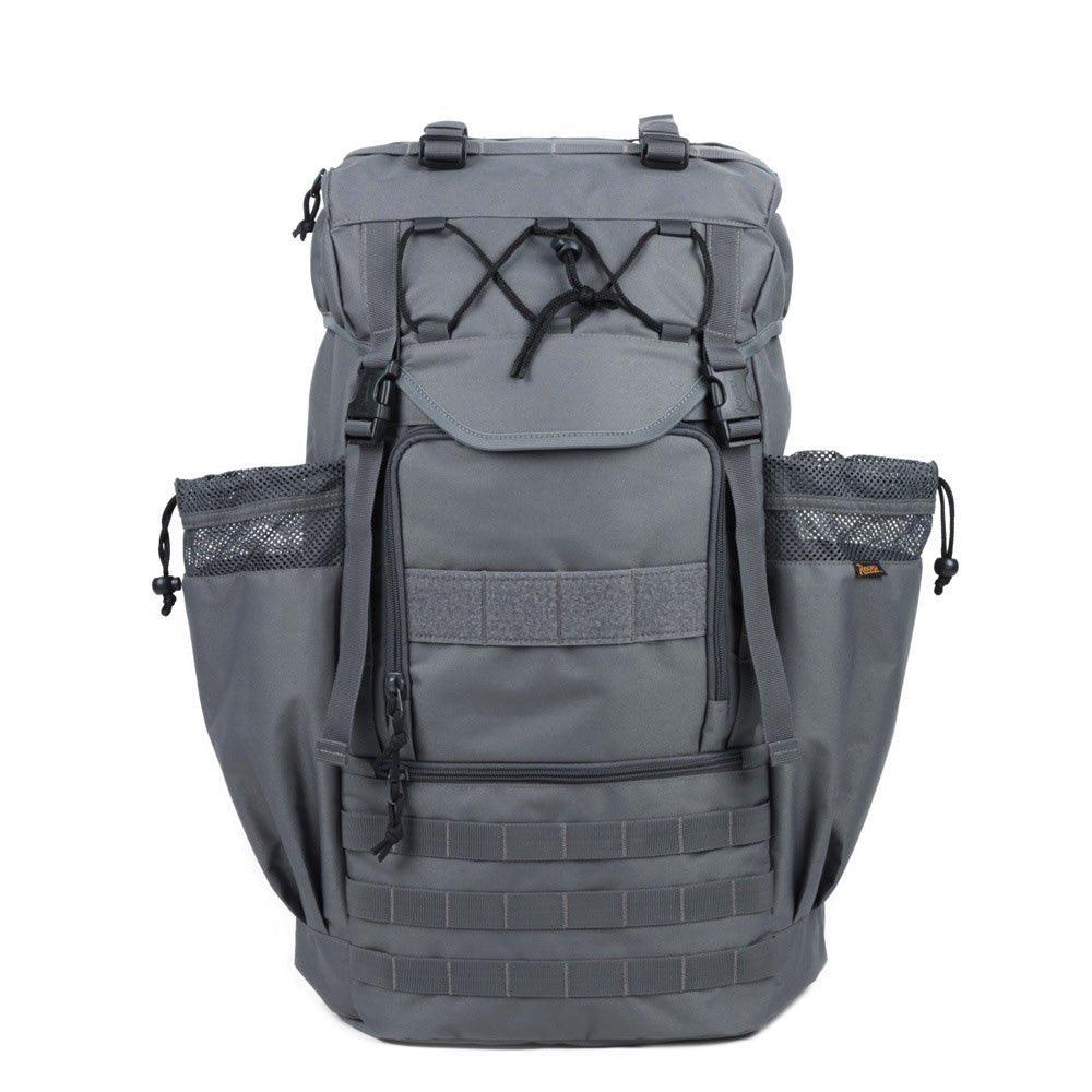 55l molle backpack laptop 55L Molle Backpack for Hiking, Grey