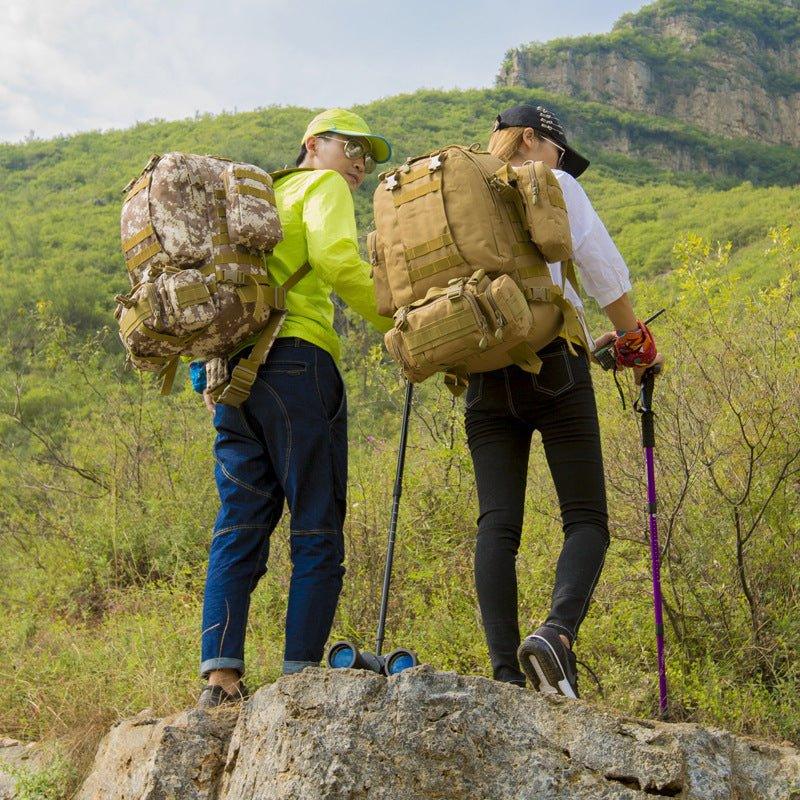 55l molle outdoor military tactical bag camping hiking trekking backpack 55L Molle Backpacks Outdoor Multifunctional Rucksack, Army Green