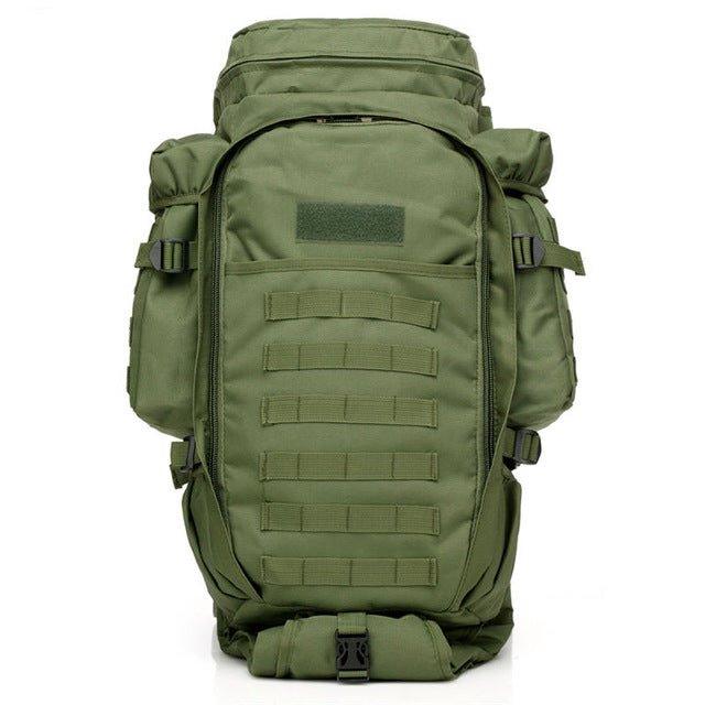 60L Molle Backpack Waterproof Travel Outdoor, Army Green