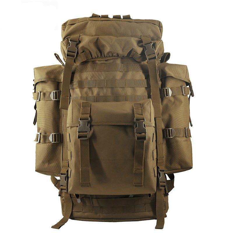 80L Hiking Backpack with Molle System, Brown 80L Hiking Backpack with Molle System, Brown
