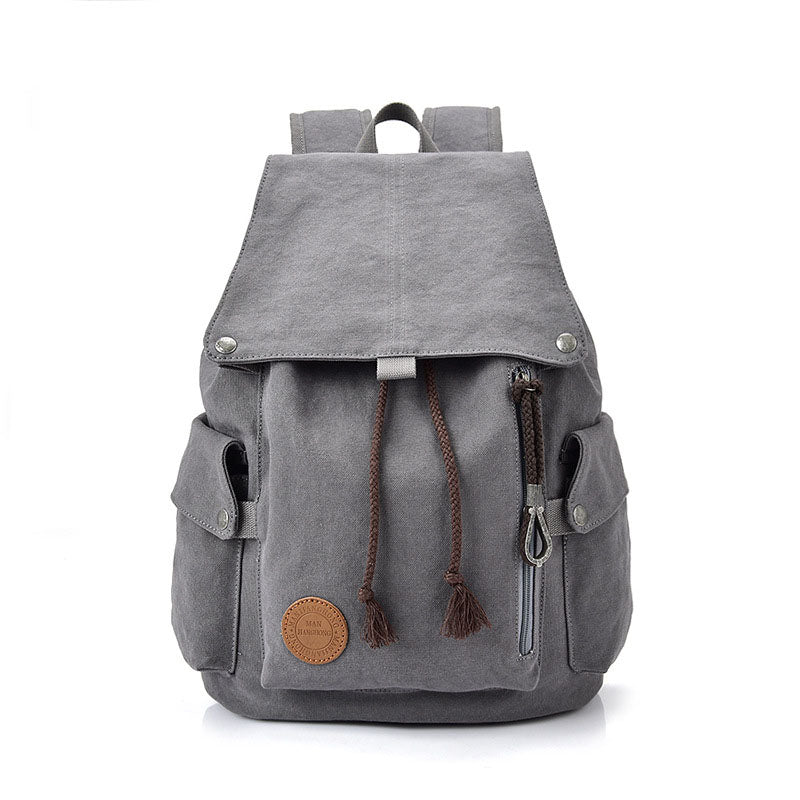 School Cotton Canvas Backpack for Laptop - Woosir