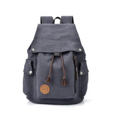 School Cotton Canvas Backpack for Laptop - Woosir