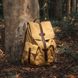Wear-resistant canvas backpack travel computer bag - Woosir