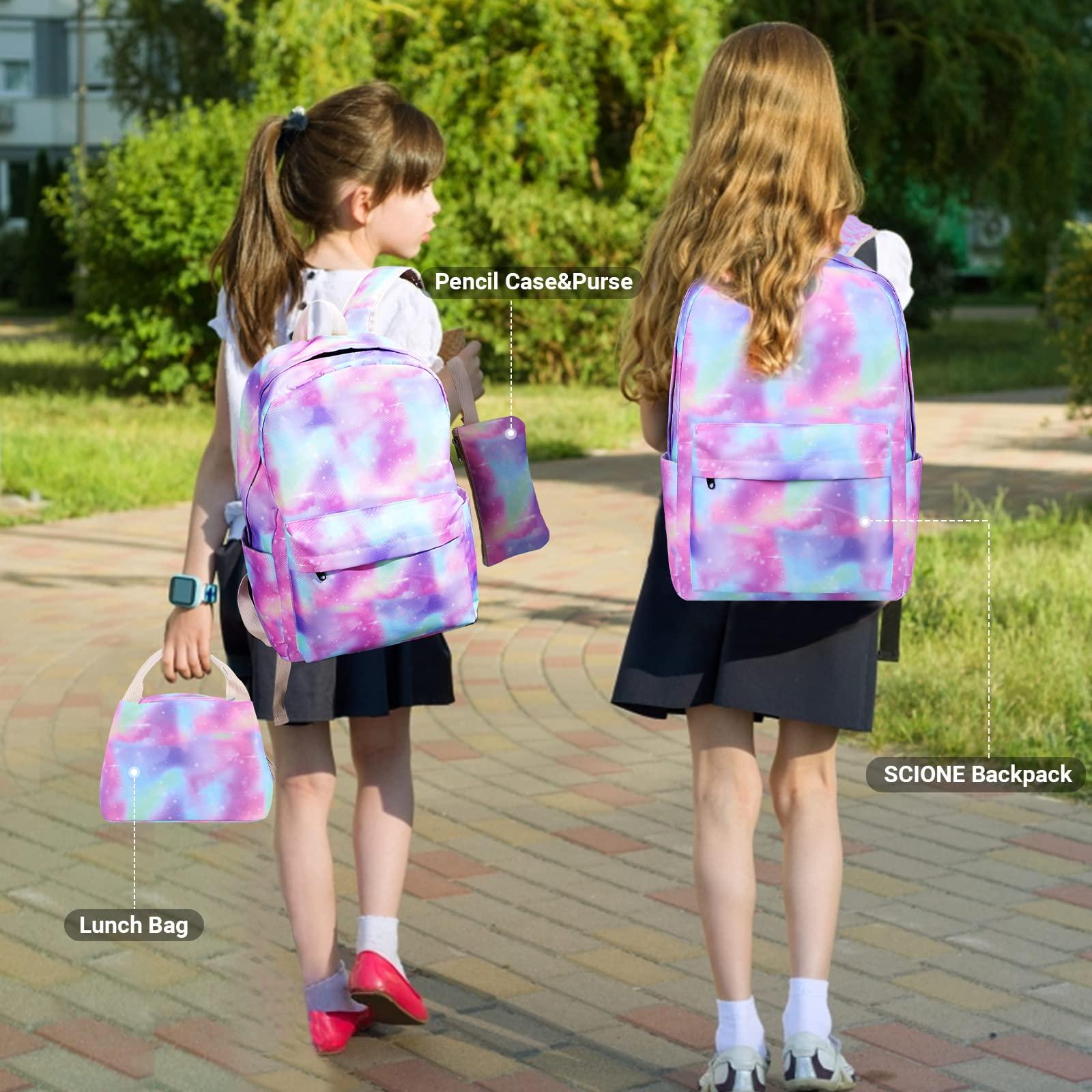 Woosir Girls Backpack Tie Dye School Bookbags - Woosir
