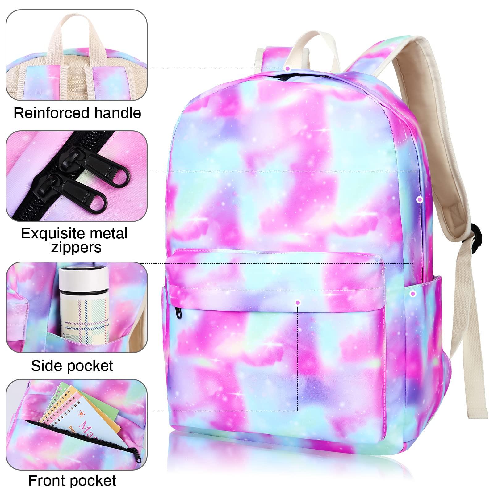 Woosir Girls Backpack Tie Dye School Bookbags - Woosir