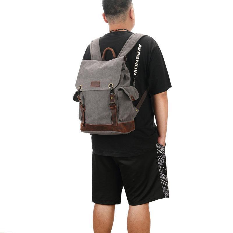 Outdoor Multifunctional Canvas Backpacks - Woosir
