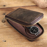 Woosir Leather Watch Case with Zipper for Single Watch - Woosir