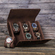 Woosir Leather Watch Roll Case for 6 Watches - Woosir