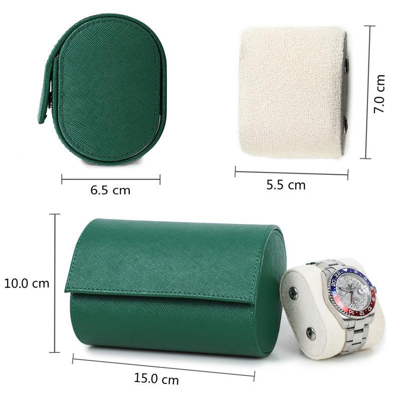 Woosir Trend Leather Watch Roll Case for 2 Watches - Woosir
