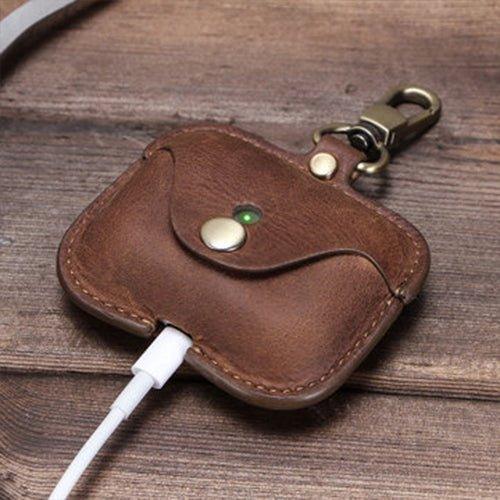 AirPods Pro Leather Case With Wireless Charging - Woosir