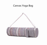 Canvas Yoga Mat Shoulder Duffle Tote Bag - Woosir