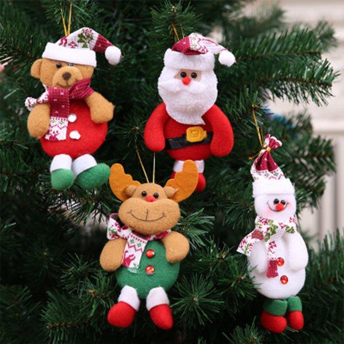 Christmas Tree Doll Hanging Ornaments Decorations (4 Pack) - Woosir