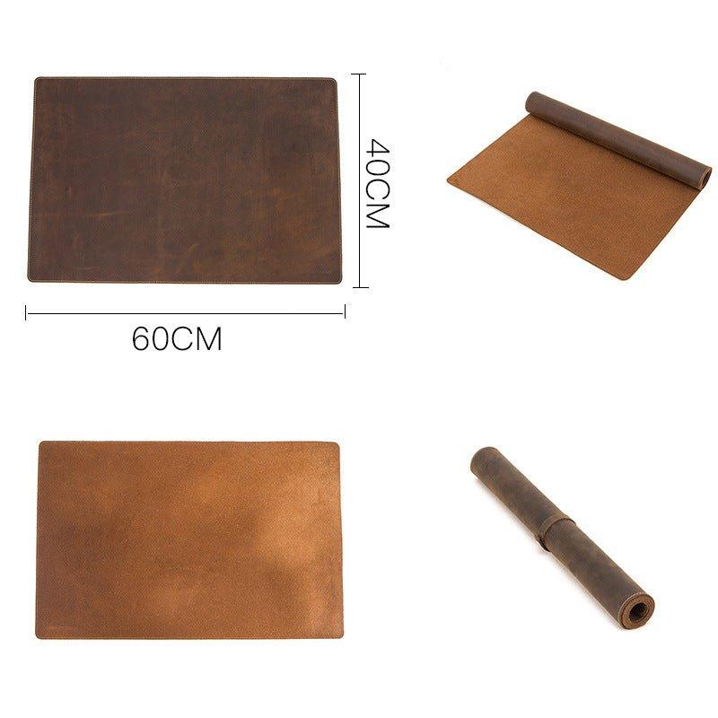 Genuine Leather Extended Desk Pad 23" - Woosir