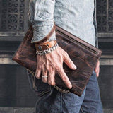 Genuine Leather iPad Mini Case With Wristlet - Woosir