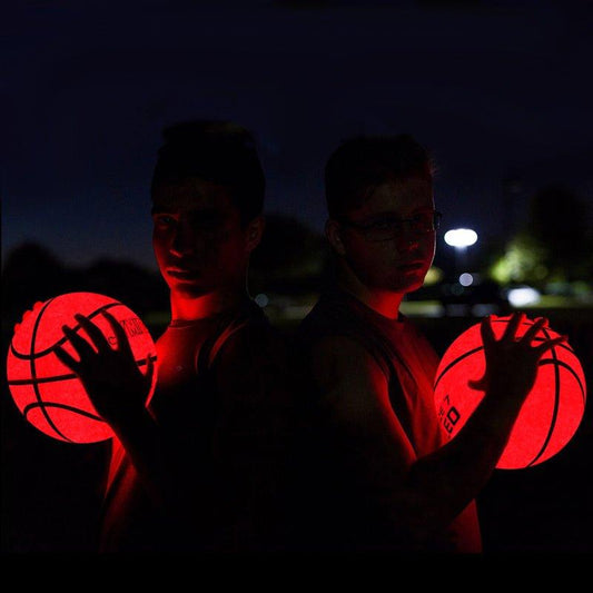 Glow In The Dark Bright LED Basketball + Luminous Net Set - Woosir