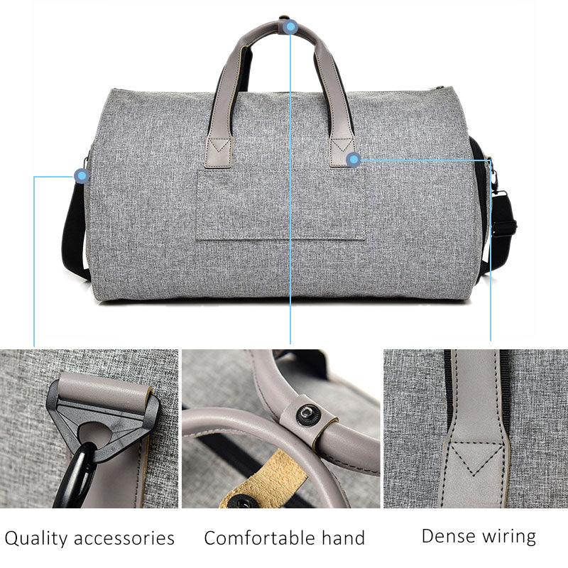 Grey Sports Duffle Bags - Woosir