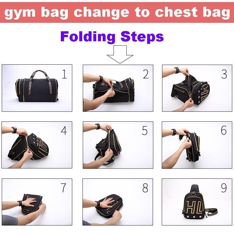 Gym Chest Bag Waterproof Duffel Bag Set Men - Woosir