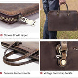 Handmade Vintage Macbook pro 13 inch Leather Bag - Woosir