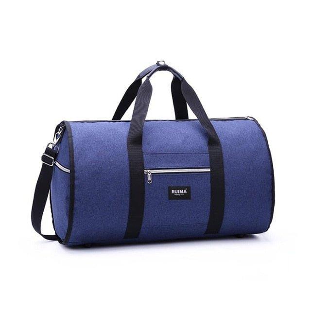 commercial for men's suit travel bag Large Business Suit Duffle Bag, Blue