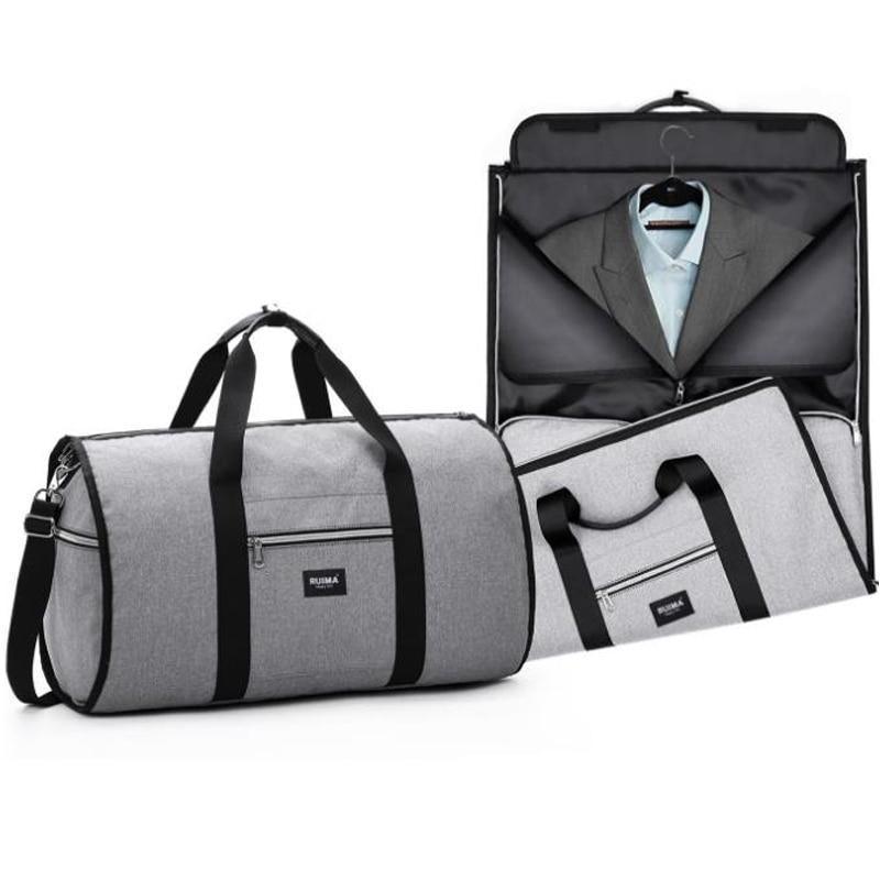 commercial for men's suit travel bag Large Business Suit Duffle Bag, Grey