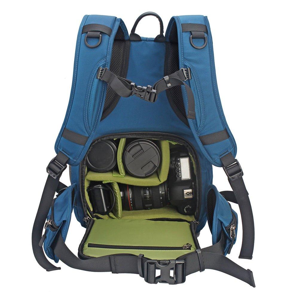osprey bag for camera Large Waterproof Anti-shock DSLR Camera Backpack, Blue