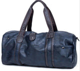 Large PU Leather Duffle Bag Travel Shoulder Handbag - Woosir