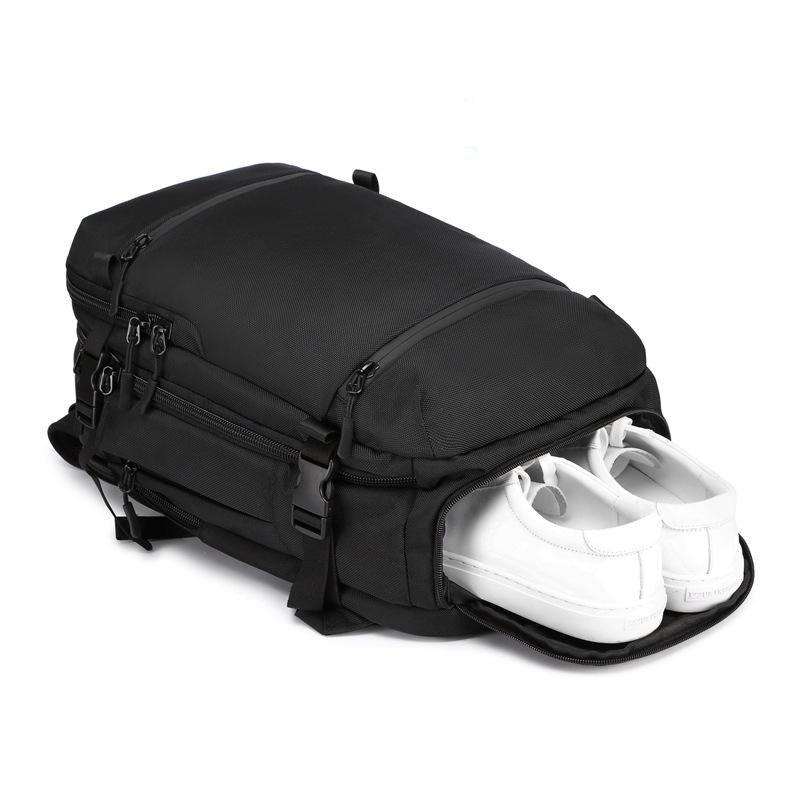 backpack travel bag usb port Large Men Laptop Backpack with USB Port Anti Theft, Black / Small