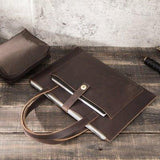 Macbook Pro Vintage Leather Bag 13.3" - Woosir