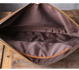 Mens Leather Clutch Bag with Wrist Strap - Woosir