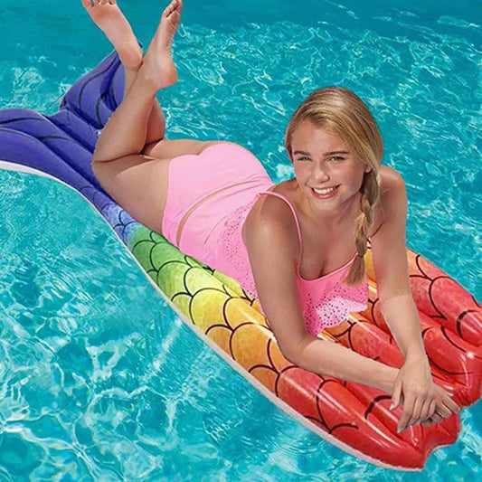 Mermaid Tail Inflatable Pool Float - Woosir