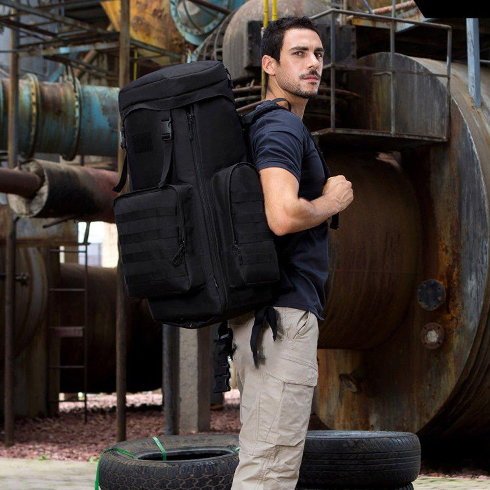 Molle Expandable Backpack 70L to 85L, Black Molle Expandable Backpack 70L to 85L, Black