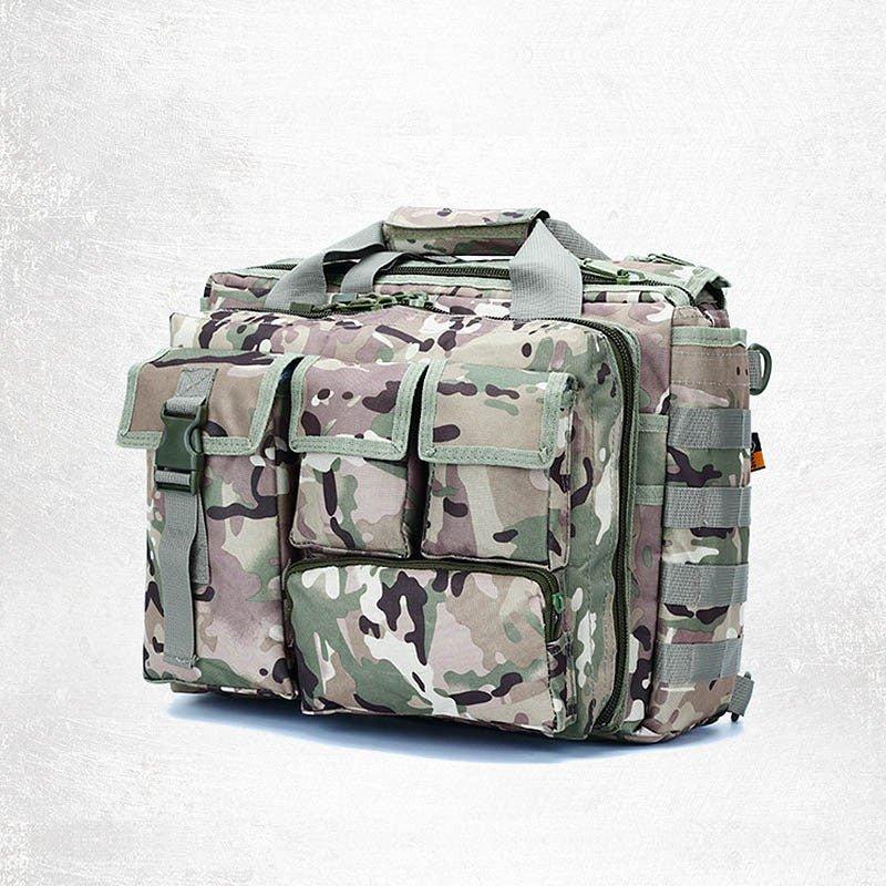 CamGo Tactical Briefcase Small Military 12 inch Laptop Messenger Bag  Computer Shoulder Bag (Black)