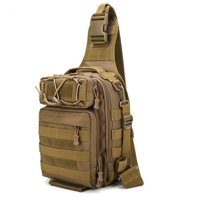 Men's Tactical Sling Backpack - Molle Shoulder Bag For Outdoor Hiking, Travel & EDC